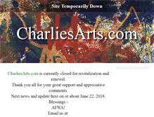 Tablet Screenshot of charliesarts.com